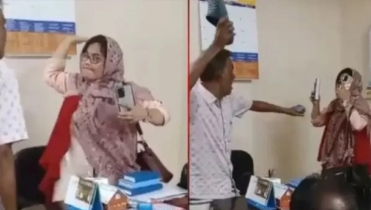 থাপ্পড় খেয়ে কলেজ শিক্ষিকাকে জুতাপেটা করলেন বিএনপি নেতা